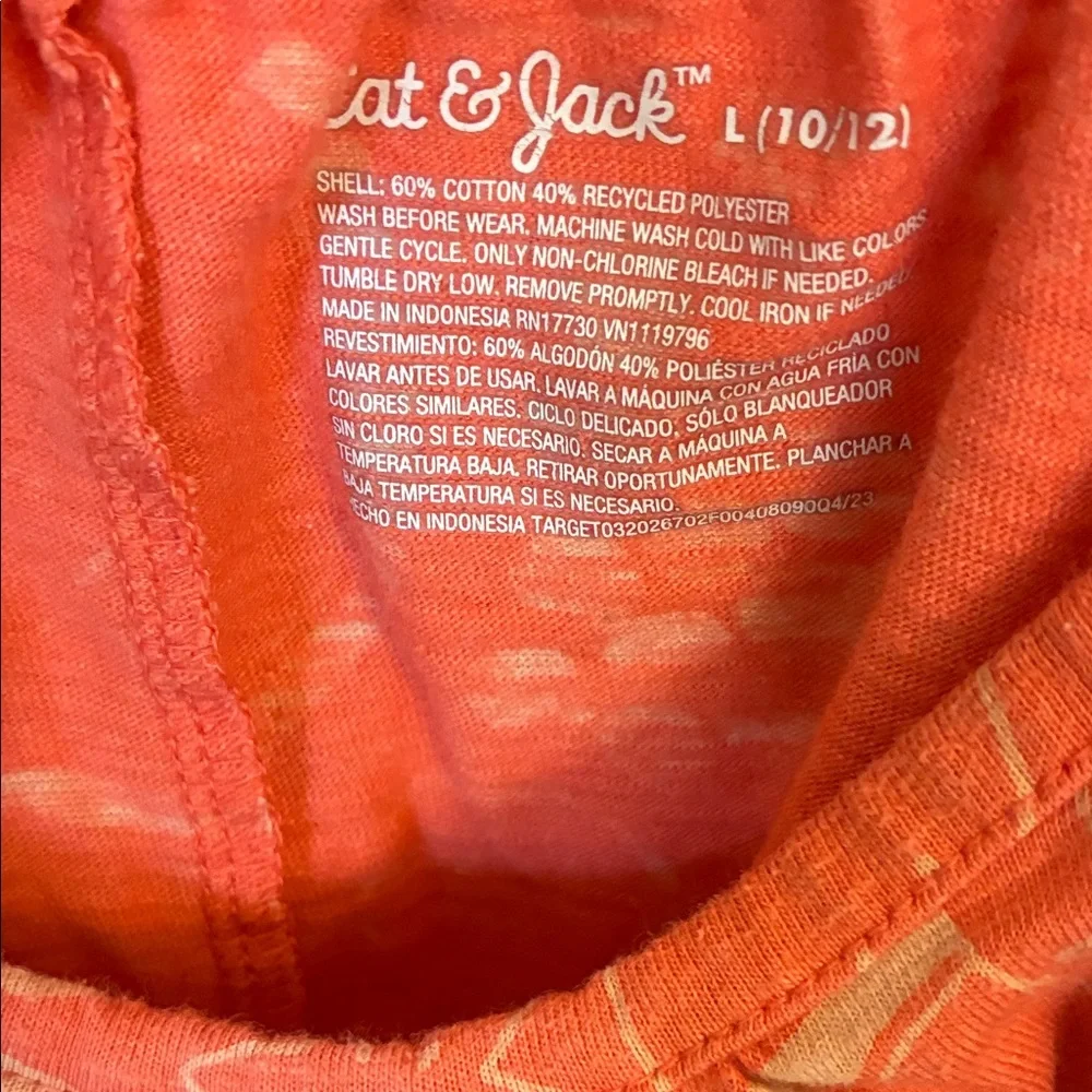 241 Cat & Jack Orange or Blue Printed Girls Tank Top - Picture 3 of 13